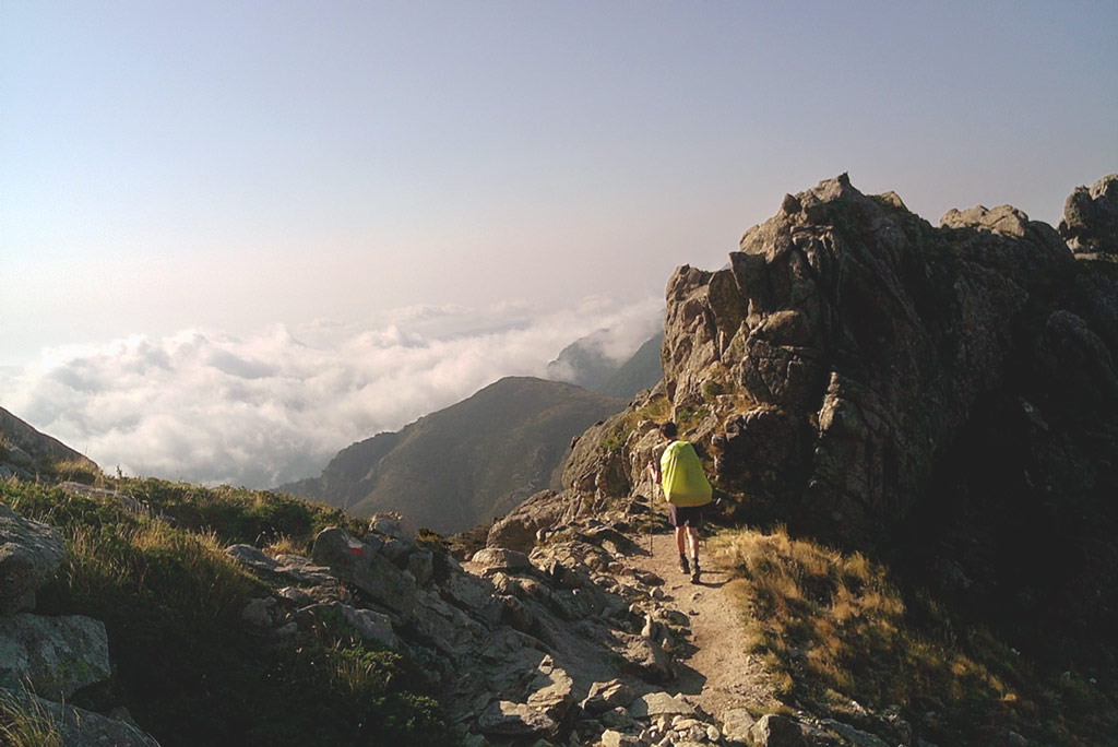 David Gauthier sur l’époustouflant parcours du GR-20 en Corse Crédit photo : Océane Trudeau